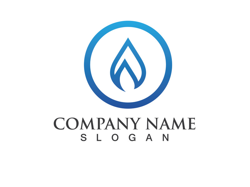 Water drop Logo Template vector