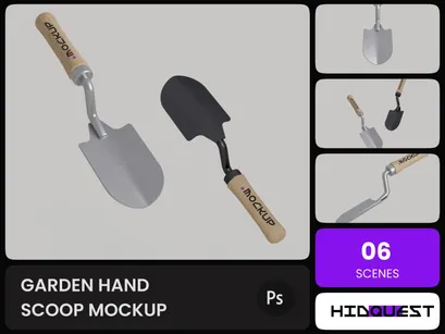 Garden Hand Scoop Mockup