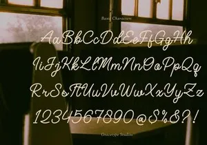 Mastin Calum | Monoline Script Font