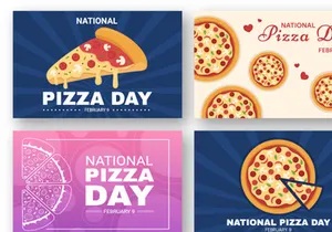 15 National Pizza Day Illustration