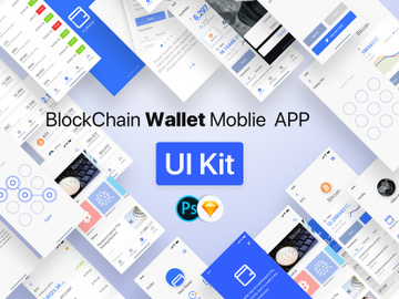 Blockchain Wallet Moblie APP UI Kit preview picture