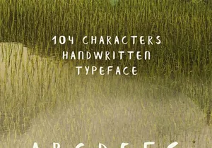 Banaue: Free handwritten brush font