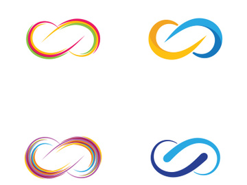Infinity icon illustration design template preview picture