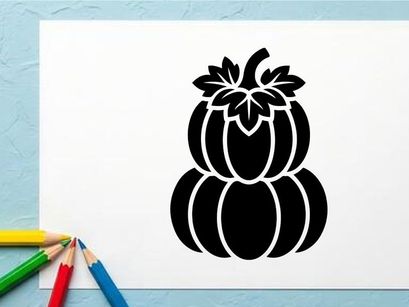 Labu Halloween Bergaya dengan Desain Daun untuk Dekorasi Musim Gugur