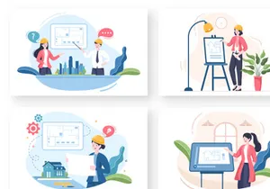 16 Architect or Engineer Illustration