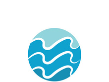 Water wave icon vector illustration design logo