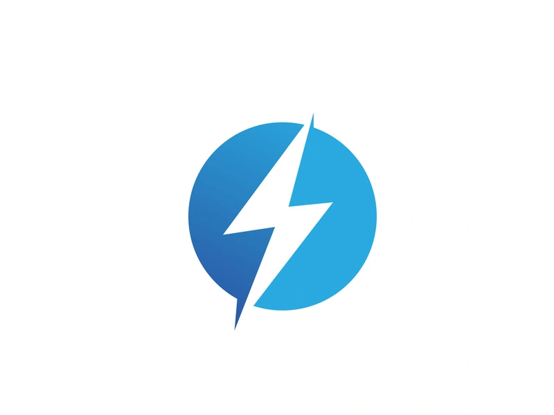 Strom Thunderbolt Template vector icon illustration design