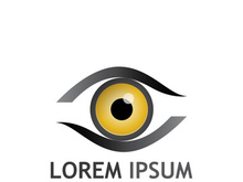 Eye logo with modern concept.