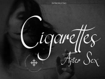 Cigarettes Script Font preview picture