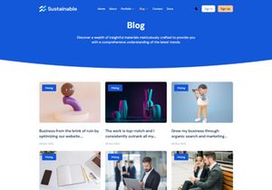 Sustainable Pro NextJs Template to Build Portfolios