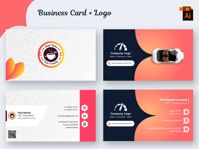 Food and Travel Business Card Design