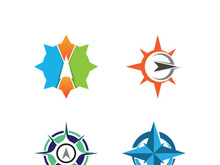 Compass logo template vector icon illustration design