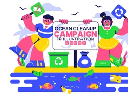10 Ocean Cleanup Campaign Illustration preview picture