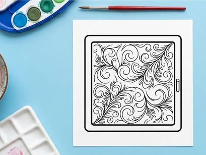 Elegantes weihnachtliches ornamentales floralen Mandala-Rahmen für Grußkarten-Design