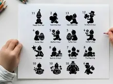 Christmas tree silhouette designs for holiday crafts and decorations silhouette