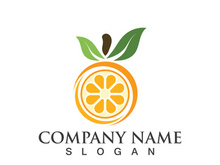 Orange logo design Vector icon illustration design