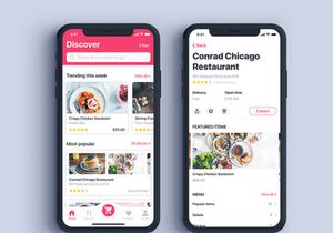 Food ordering & Delivery UI Kit for SKETCH