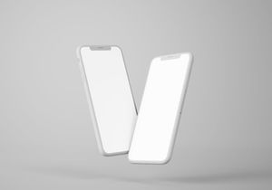 Flying iPhone Mockups