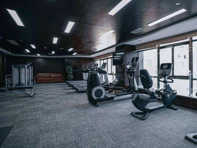 Modern and bright gym