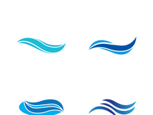 Wave beach vector illustration design logo