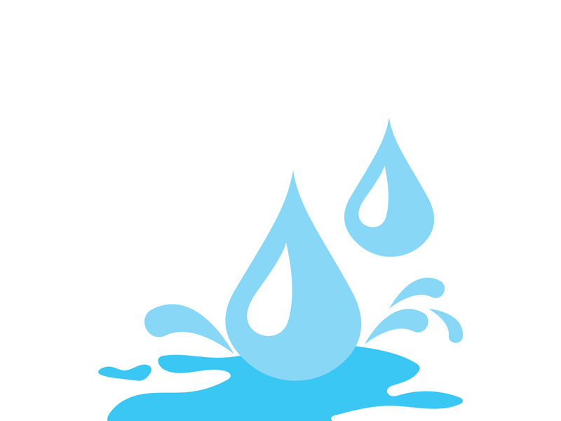 Water drop logo template vector illustration design