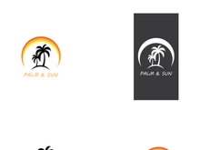 Unique and modern arabian palm tree logo design.