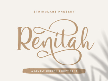Renitah - Lovely Script Font preview picture