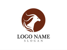 Goat logo template vector icon illustration design