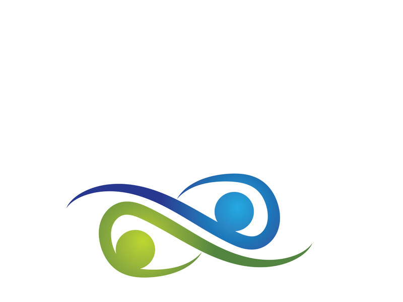 infinity people  family and community logo vector