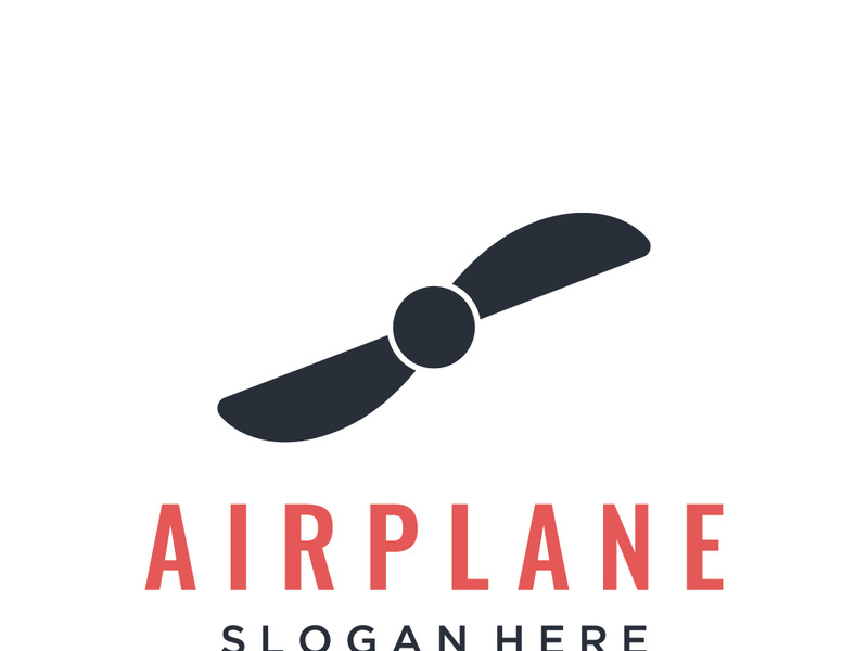 Abstract propeller logo with creative idea