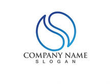 Yin And yang symbol nature water logo