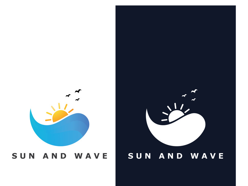 Creative and unique sun logo design.