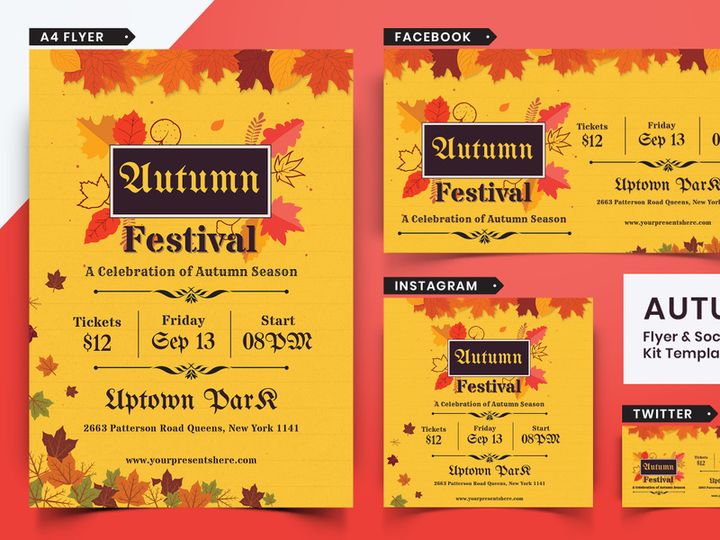 Autumn Festival Flyer & Social Media Pack-08