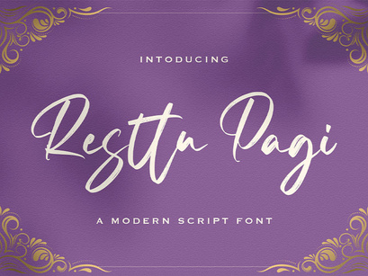 Resttu Pagi - Handwritten Font