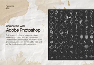 Coffee Stain Photoshop Brushes