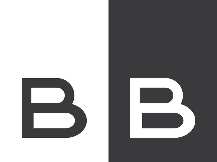 B letter logo template vector illustration