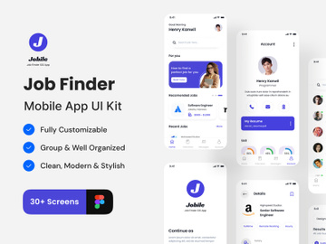 Jobile - Job Finder App Ui Kit preview picture