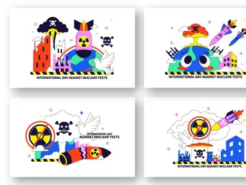10 Day Against Nuclear Tests Illustration preview picture