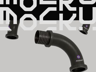 Elbow Pipe Mockup