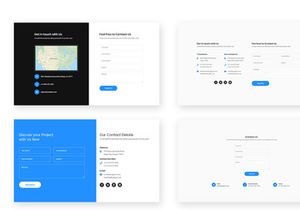 10 Contact Form Widget Design for Web-UI Kit