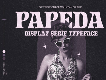 Papeda - Serif Display Typeface preview picture