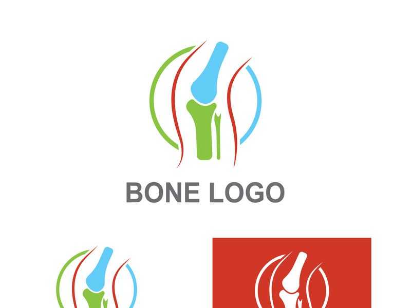 Bone logo design.logo for nursing, medical, orthopedic.