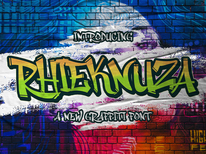 Rhieknuza - Graffiti Font