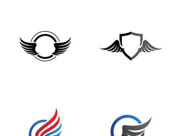 Wing illustration logo and symbol vector preview picture