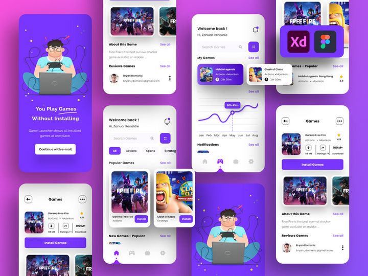 Game Store App UI Kits preview picture