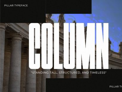 Pillar - Condensed Sans Serif Font