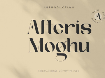 Afteris Moghu Modern/Vintage Font preview picture