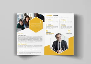 Bi-fold Brochure Design Template | Freebie