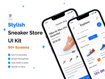 Sneaker Store App UI Kit preview picture