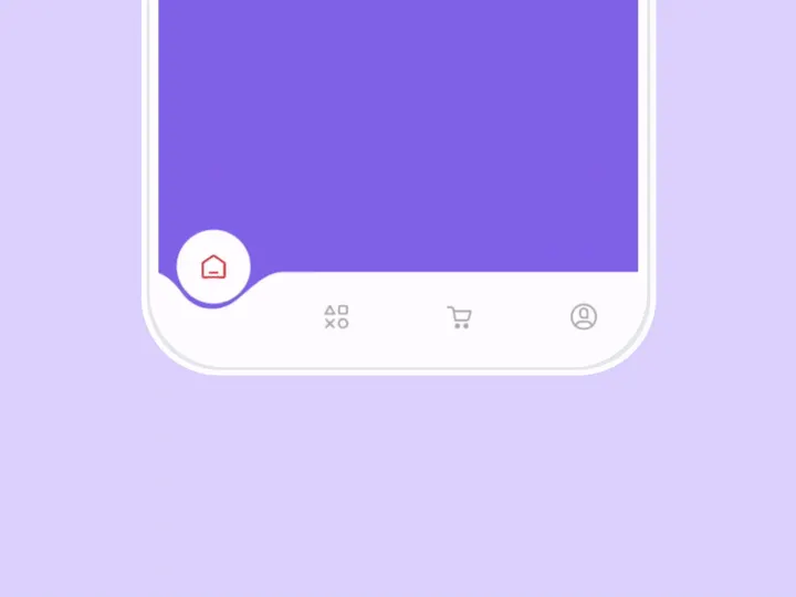 Tab Bar Animation with animated icons